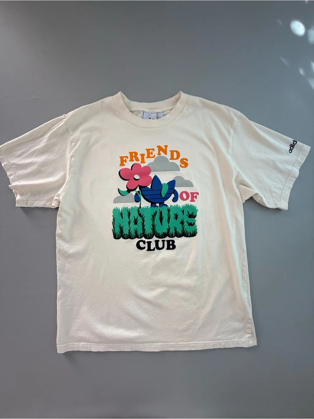 Adidas Friends of Nature Club T-Shirt Streetwear Men’s Large Organic Cotton